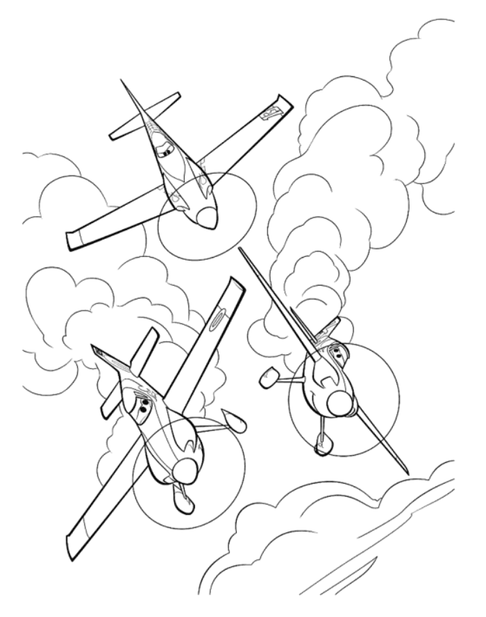 desenhos para pintar dos avioes da disney