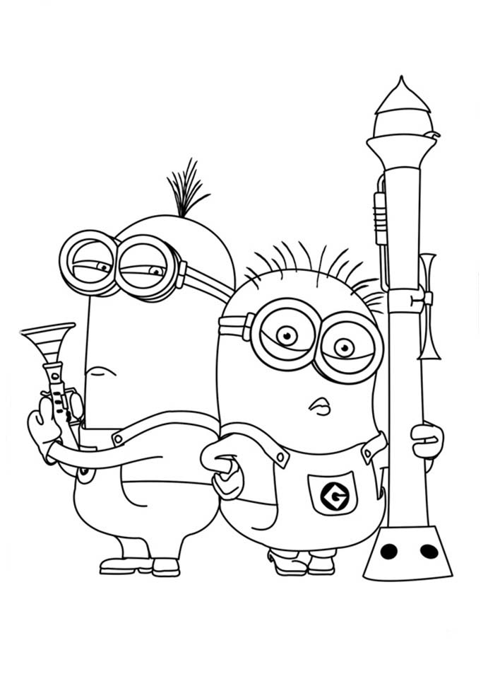 desenhos para pintar minions