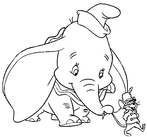 dumbo da disney para colorir