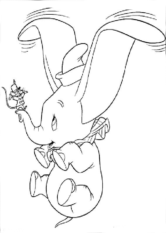 dumbo desenhos para colorir e imprimir