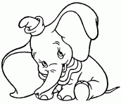 dumbo desenhos para colorir e pintar