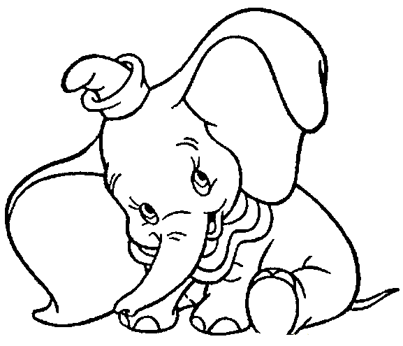 dumbo desenhos para colorir e pintar