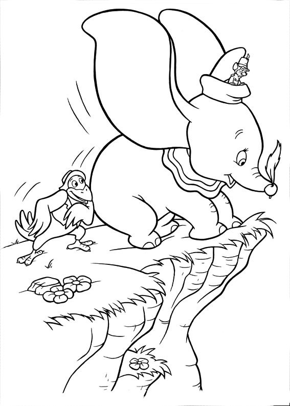 dumbo desenhos para colorir