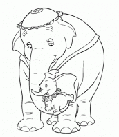 dumbo para colorir