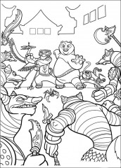 fotos do desenho kung fu panda para colorir