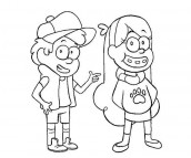 gravity falls desenhos para pintar