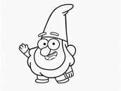 Gravity Falls Gnome coloring pg
