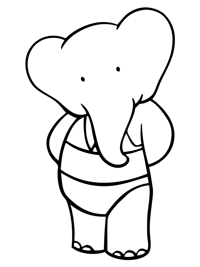 imagens de babar para pintar