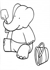 imagens do babar para colorir