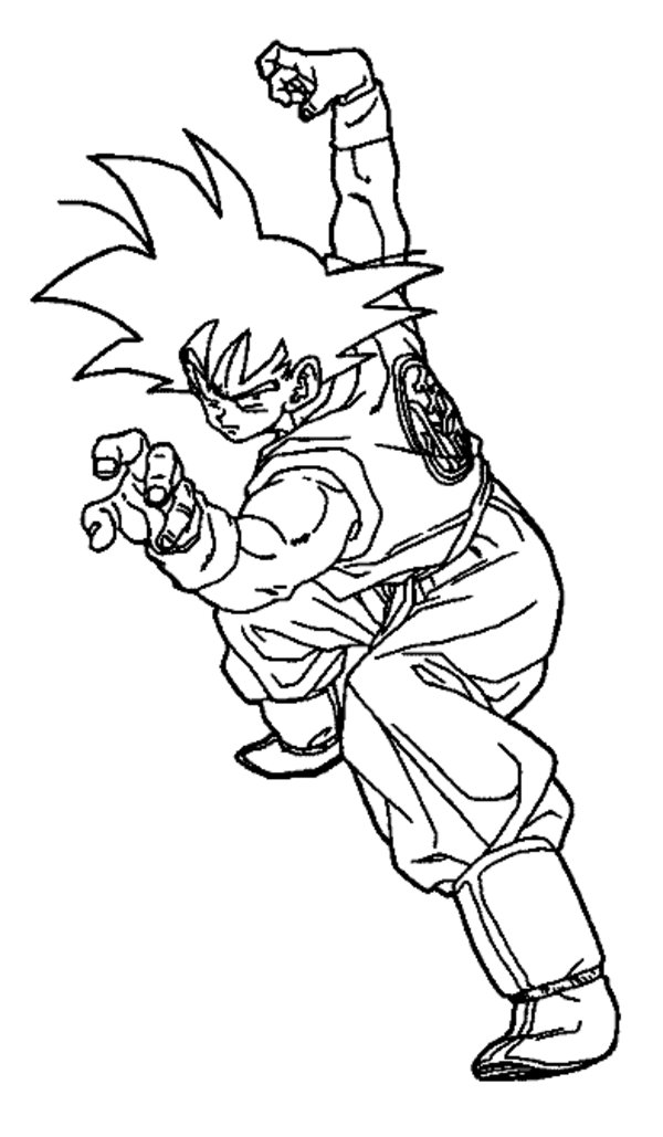 imagens goku para colorir