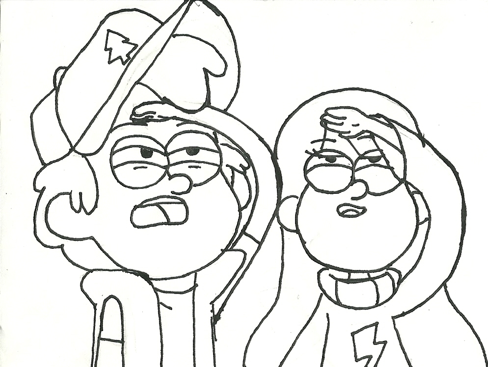 imagens para colorir de gravity falls