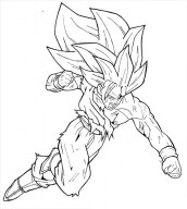 imagens para colorir do goku