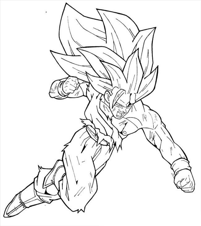 imagens para colorir do goku