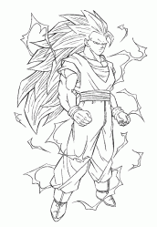 Desenhos de Goku para colorir e imprimir