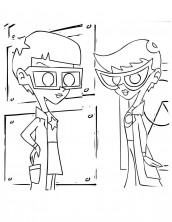 johnny test para colorir e imprimir