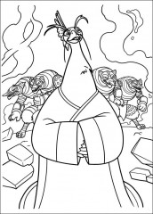 kung fu panda desenhos para colorir