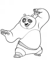 kung fu panda desenhos para colorir e imprimir