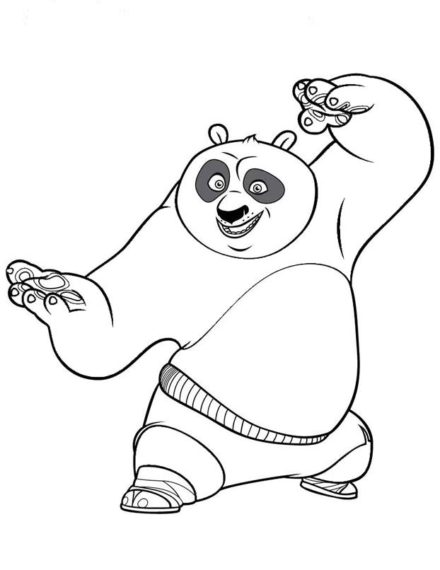 kung fu panda desenhos para colorir e imprimir