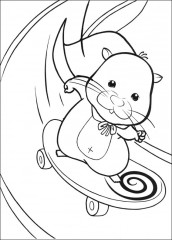 kung zhu hamster para colorir