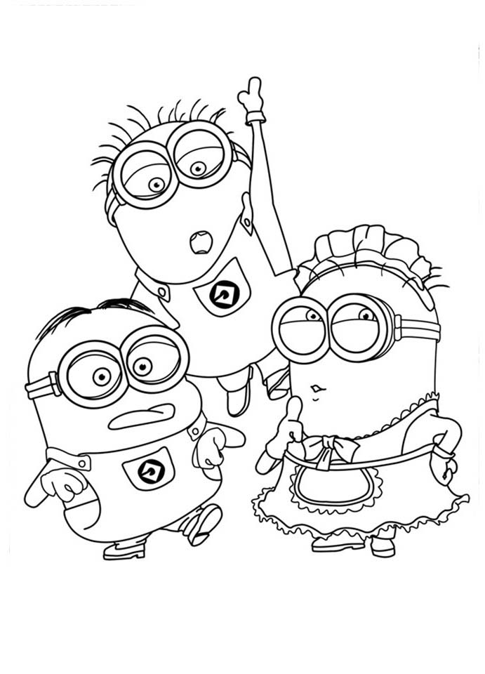 minions 2 para colorir