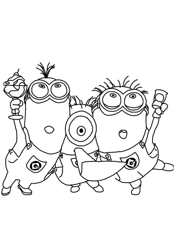 minions desenhos para colorir