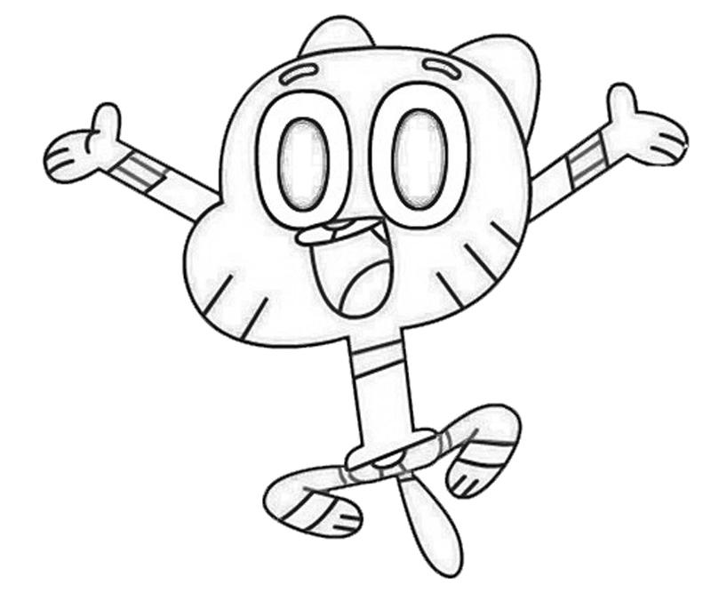 mundo de gumball jogo de pintar