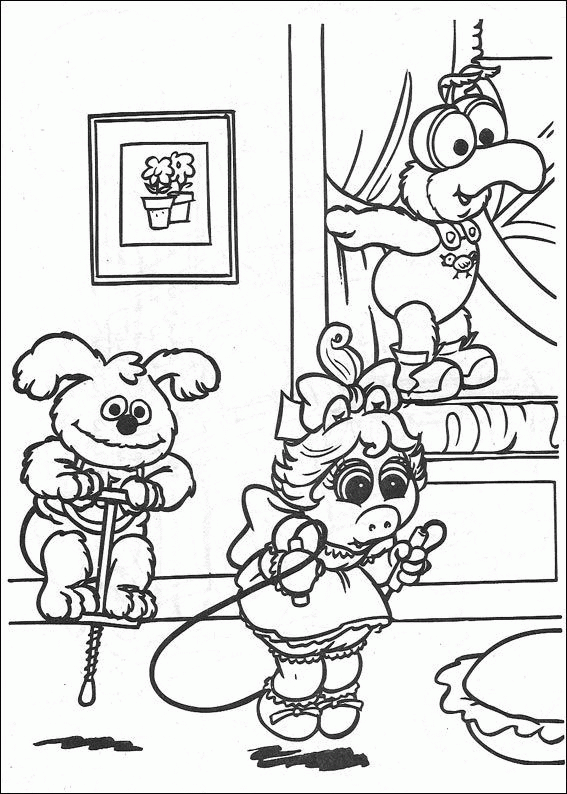 muppets babies para pintar e colorir