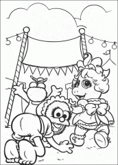 muppets baby para colorir