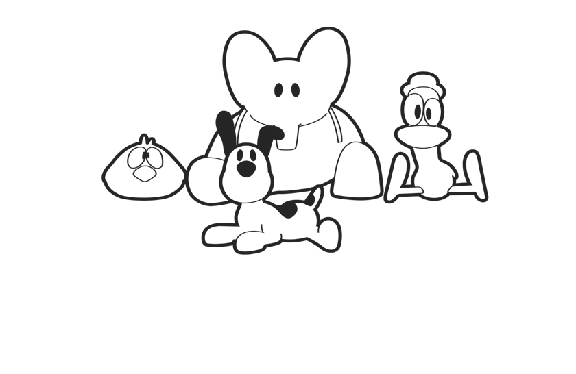 pocoyo em desenho