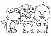 pororo para colorir e pintar