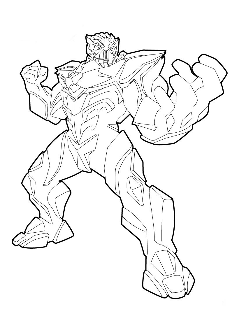 desenho max steel para colorir