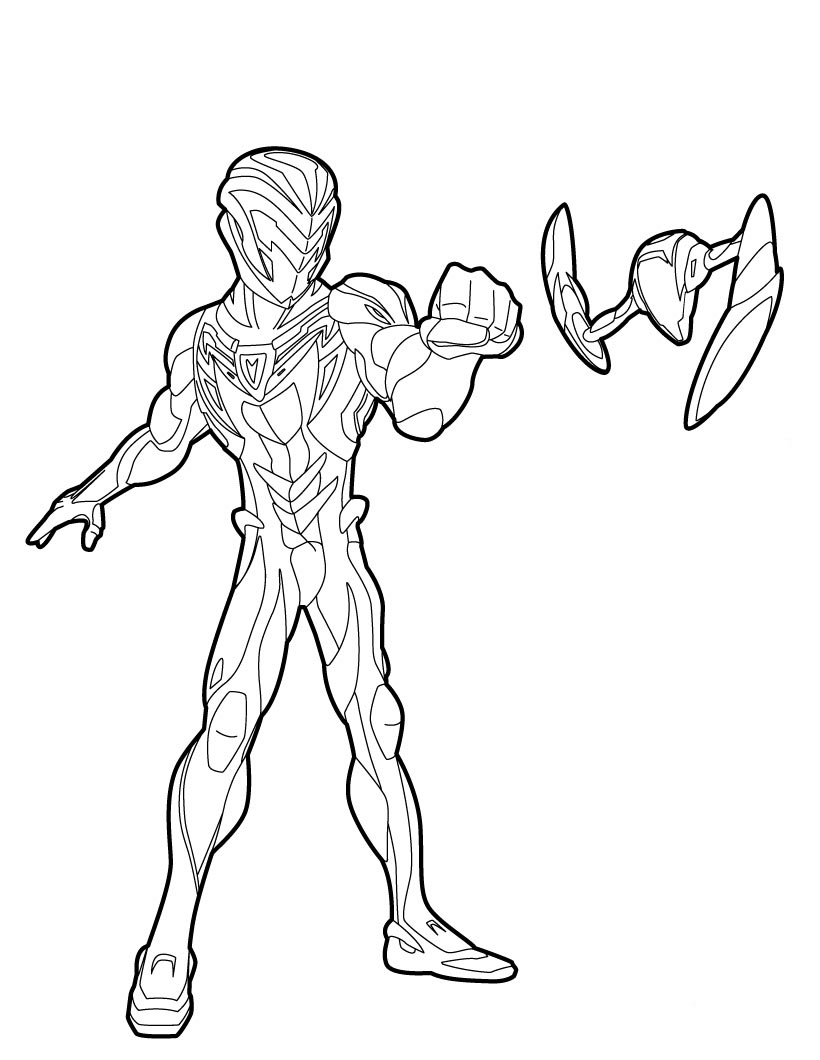 desenhos max steel para colorir