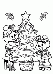 desenhos da turma da monica natal para colorir