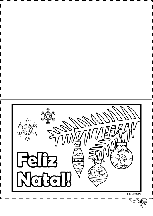 desenhos de cartao de natal para pintar