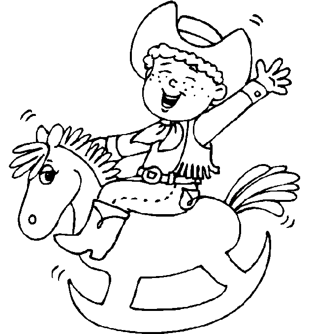 desenhos para colorir de rodeio