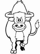 desenhos para colorir de touros