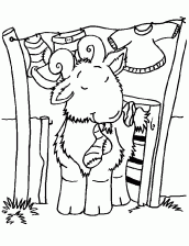 desenhos para colorir de uma cabra