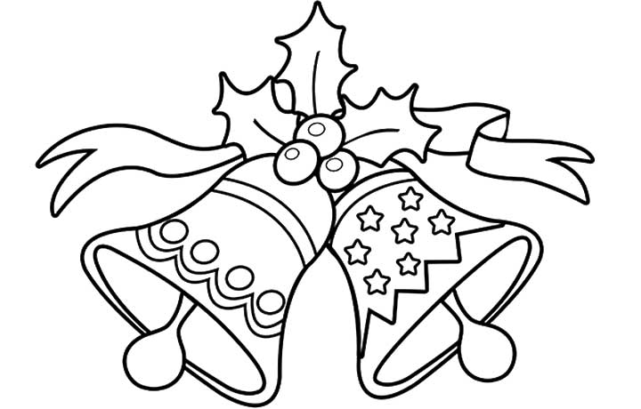 desenhos para colorir sinos de natal