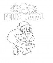 feliz natal para pintar