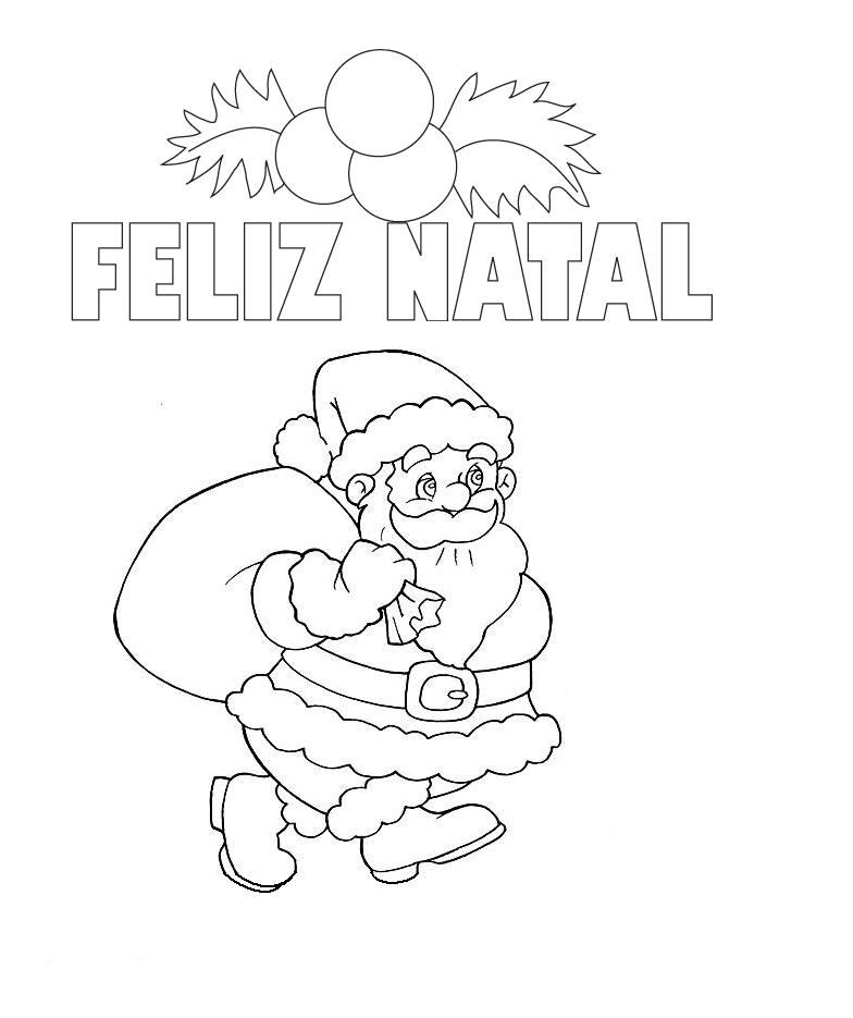 feliz natal para pintar