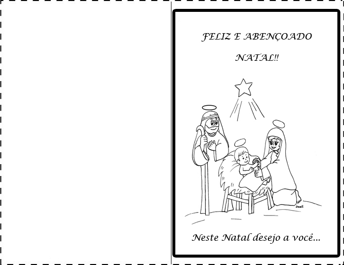 imagenes para colorir cartoes de natal