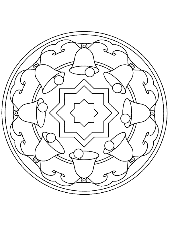 mandalas de natal para pintar