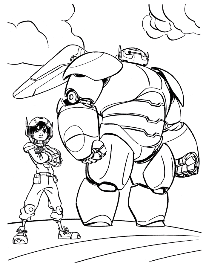 desenhos de big hero 6 para pintar