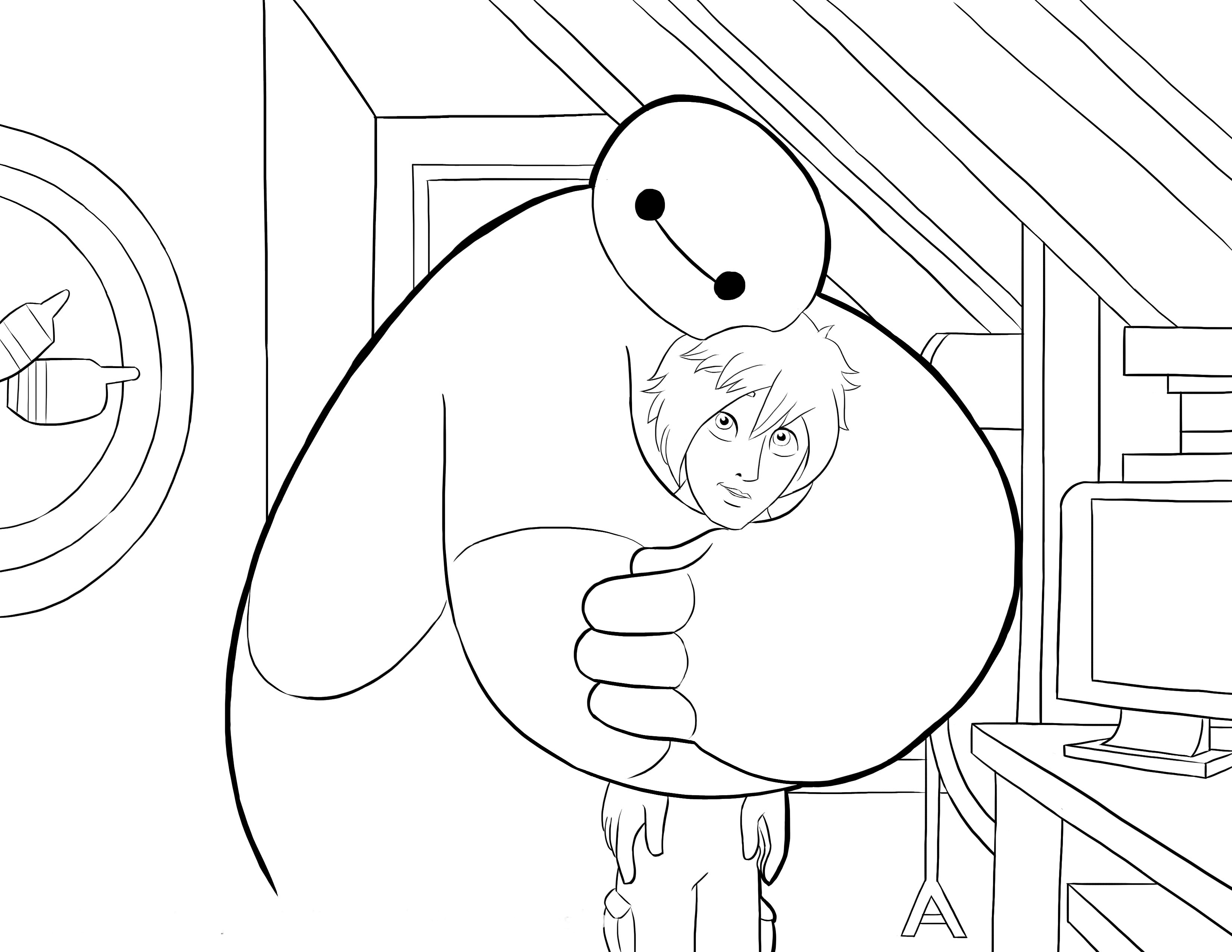 desenhos para colorir big hero 6