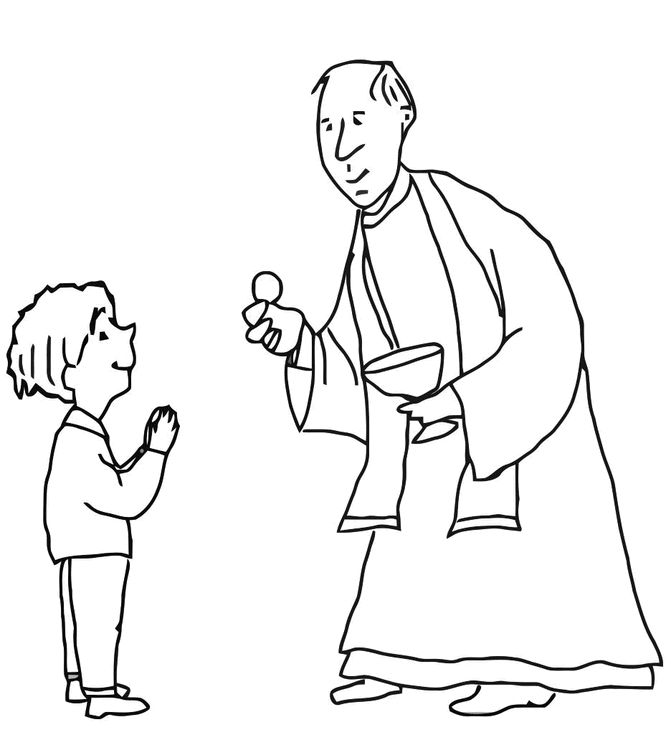 primeira eucaristia desenhos para colorir