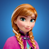 Anna Frozen para colorir 01