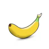 Banana para colorir 01