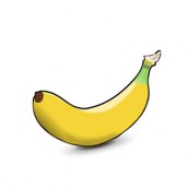 Banana para colorir 01