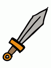 Desenhos de espada para colorir 01