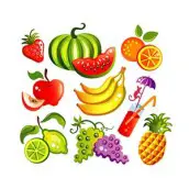 Desenhos de frutas para colorir 01